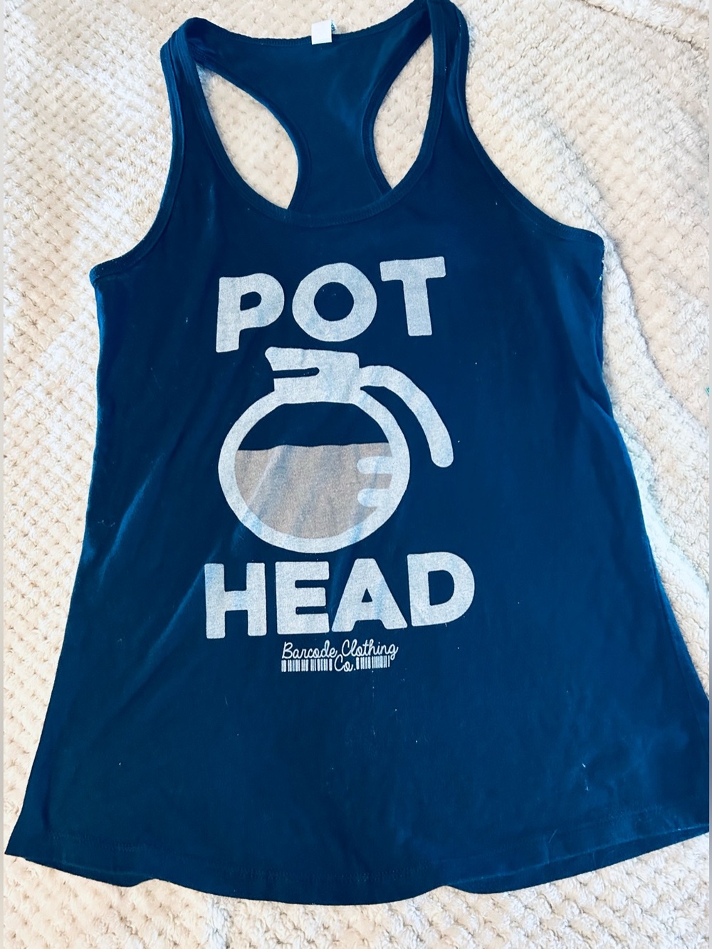 Barcode Clothing Back “Pot Head” With w of Coffee Pot-Size Medium